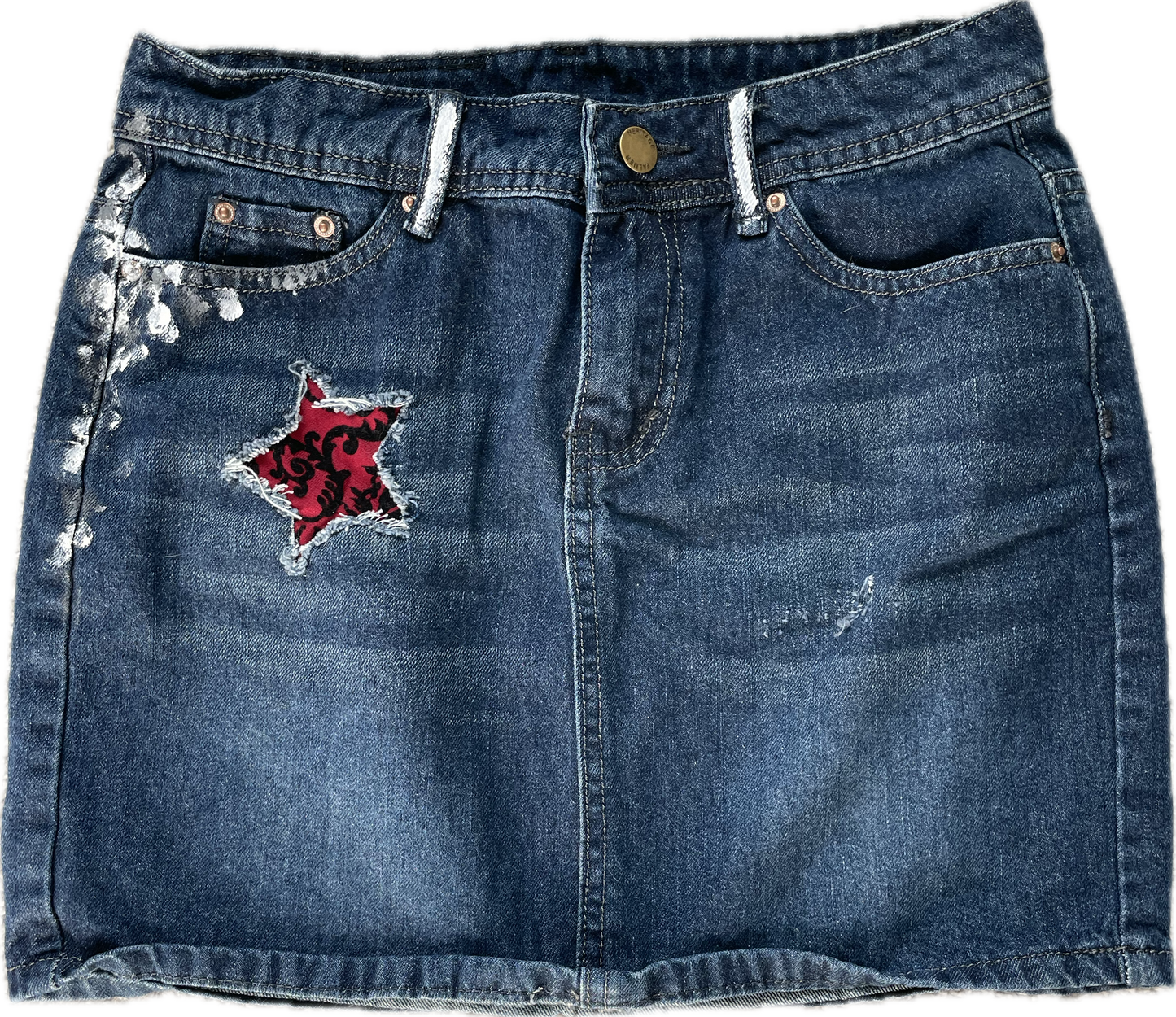 Woman's RockStar-U-SK1 Designer Denim Skirt